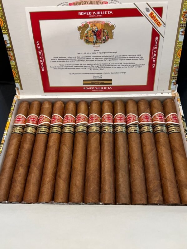 ROMEO Y JULIETA TACOS EDICION LIMITADA 2018